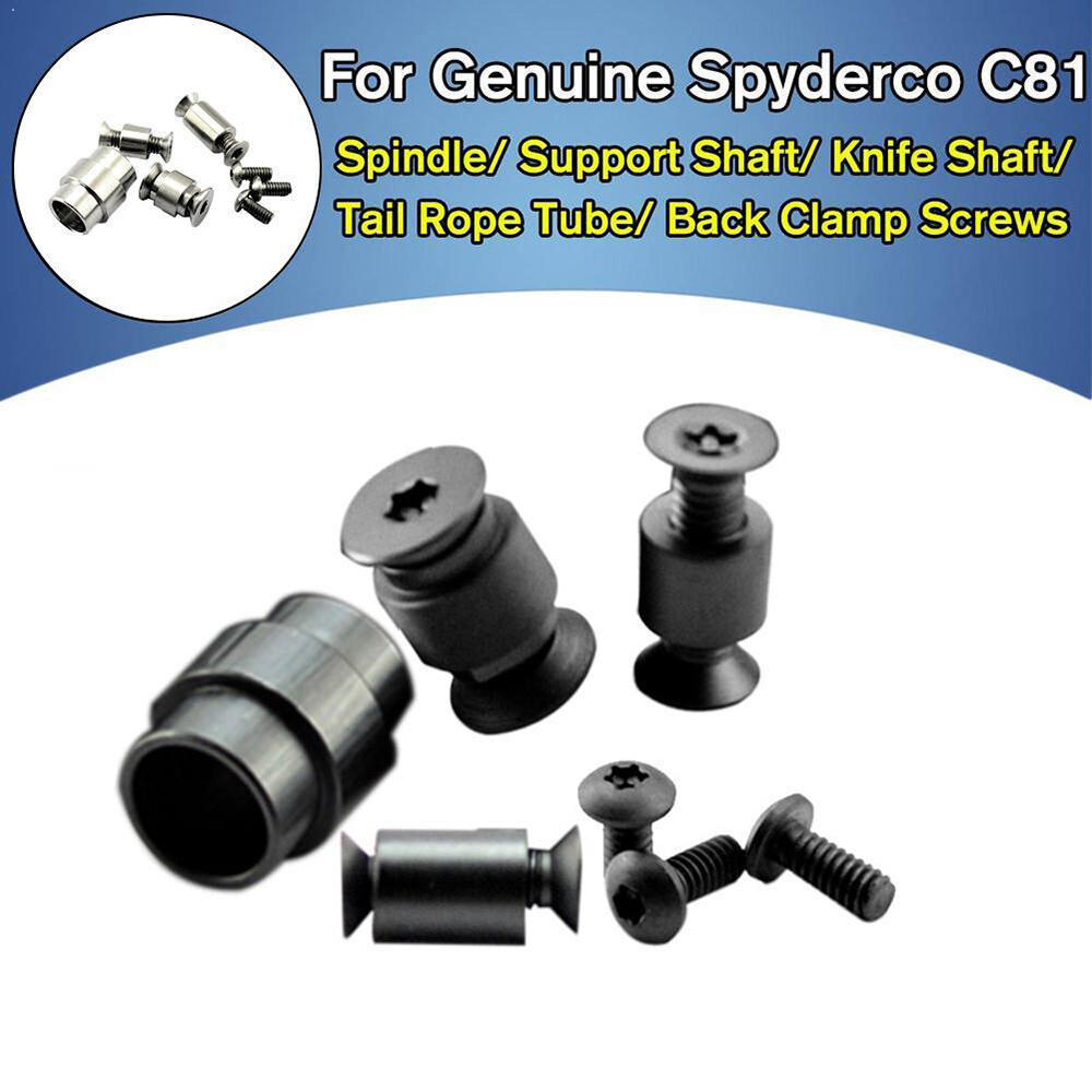 Titanium Complete Hardware kit For Spyderco Paramilitary 2 PM2 - BLACK USA