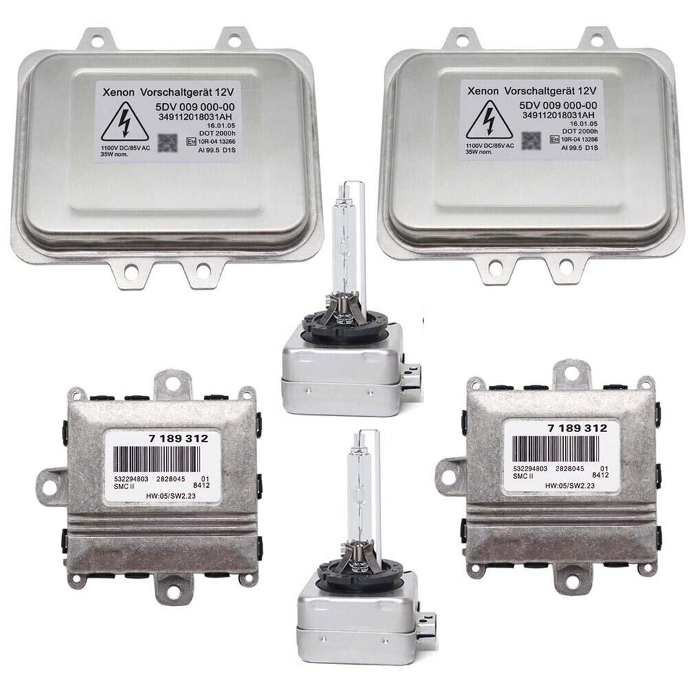 2X Xenon Ballast Adaptive Drive Control Module & D1S Bulb For BMW E60 E65 E66