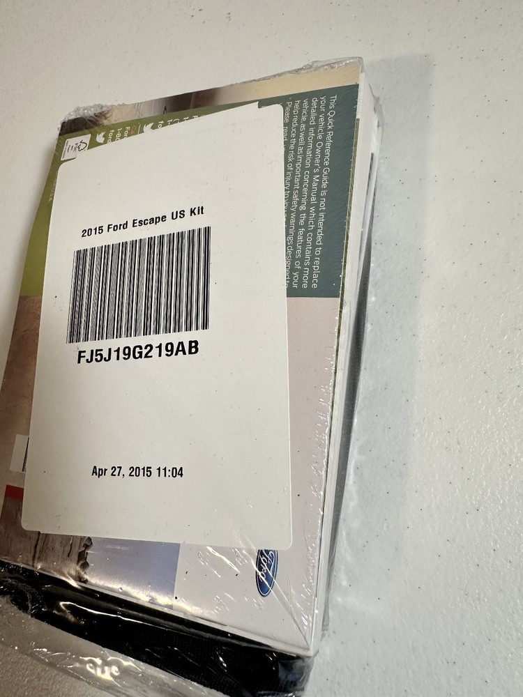 2015 Ford Escape Owner's Manual Set OEM