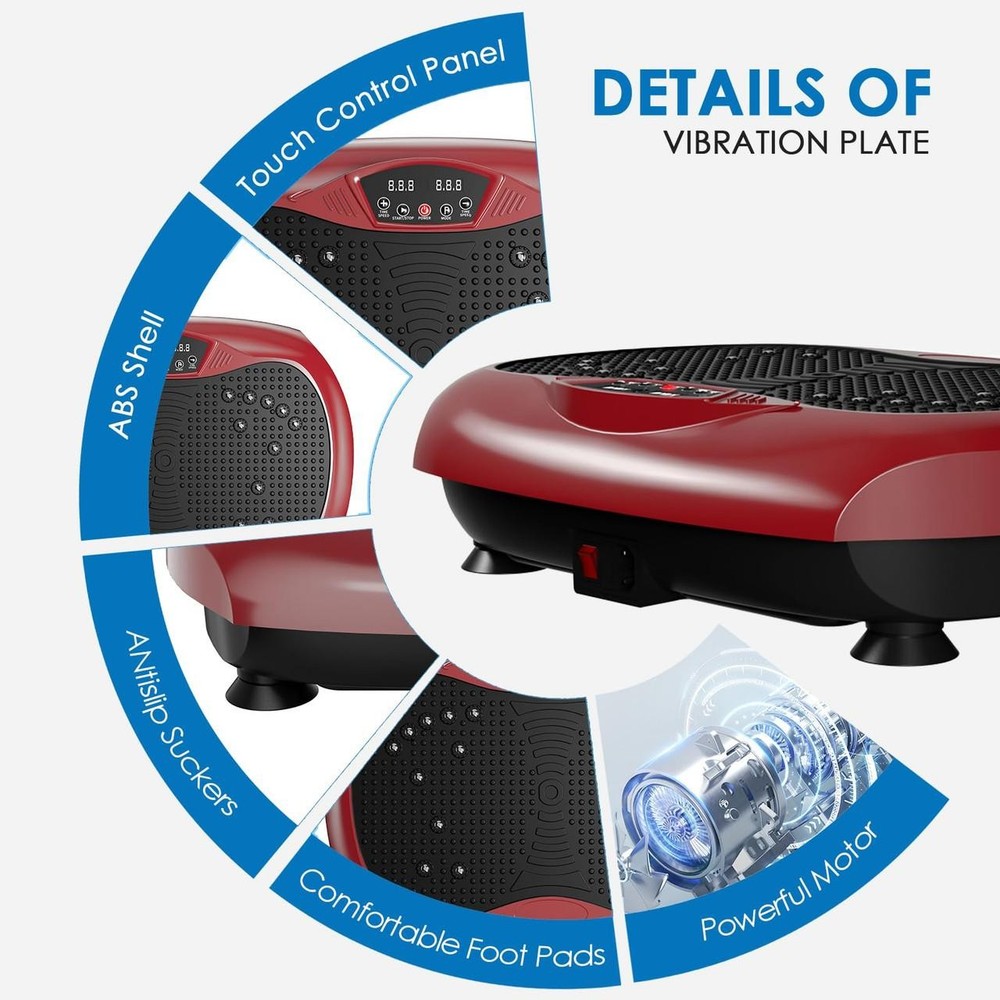 Natini Vibration Plate Exercise Machine - Whole Body Workout Vibration Platform