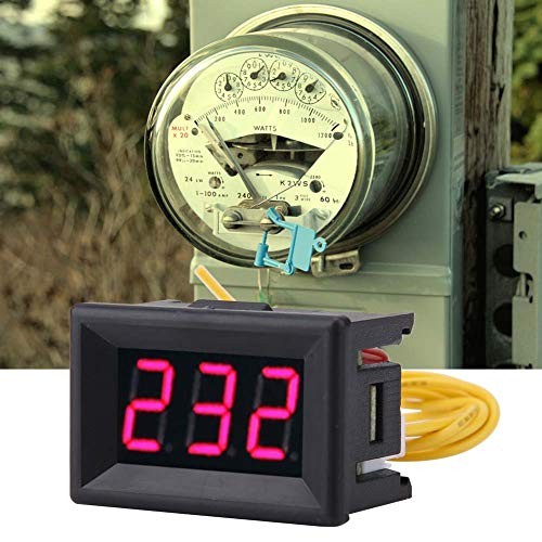 1pc LED Digital Display AC Voltmeter,70-380V Range AC Voltage Meter,2 Wire