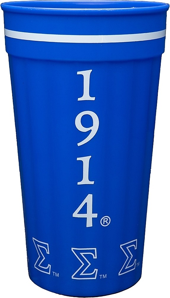 Phi Beta Sigma Stadium Cup [Pack of 3 - Blue - 32 oz.]