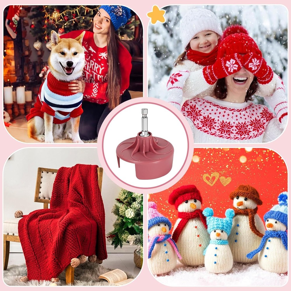 Knitting Machine Adapter Quick Knit Machine Attachment with Hexagonal Drill