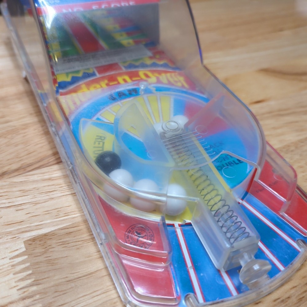 Retro Under N Over Pinball Game Spring Loaded Arcade Fun Schylling 2007