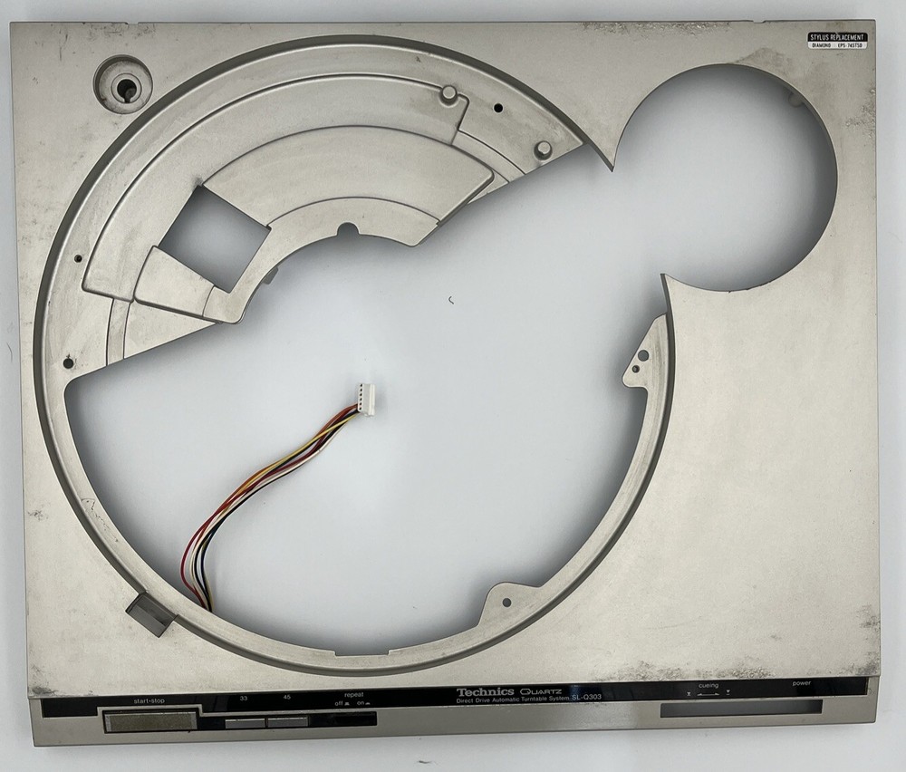 Technics SL-Q303 Turntable Original Silver Plinth Top Cover OEM