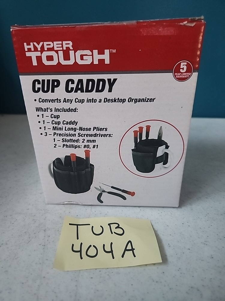 New In Box Hyper Tough Cup Caddy Desktop Organizer ( Cup & Tools Included )