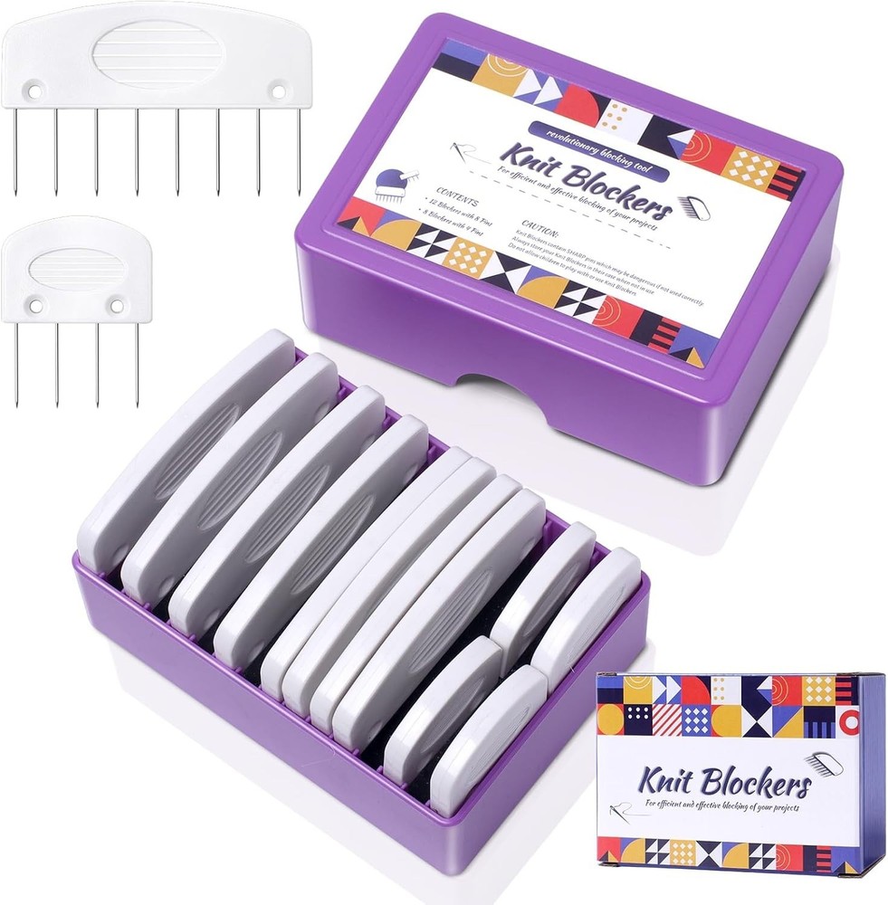 Knit Blocking Pins Kit Crochet Blocking Pins for Knitting Projects 20pcs