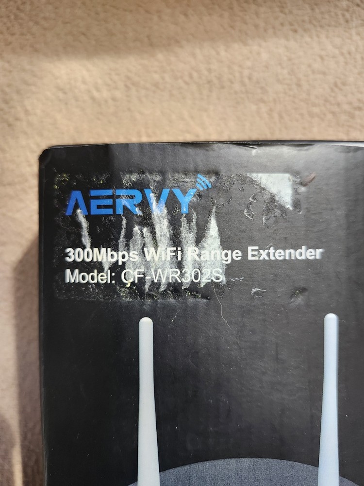 Avery model: CF-WR302S 300Mbps Wireless WiFi Range Extender BLACK