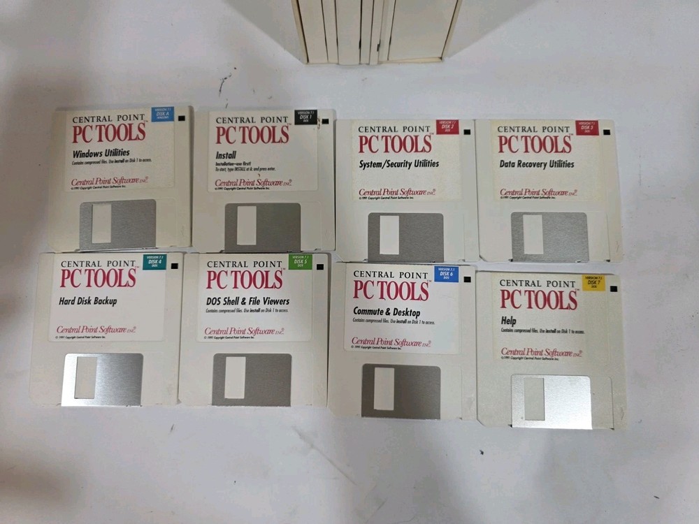 Vintage Central Point PC Tools Utility Software V7.1 Full Kit