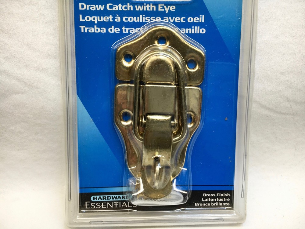 Lockable Draw Catch Brass Finish Hillman 851527