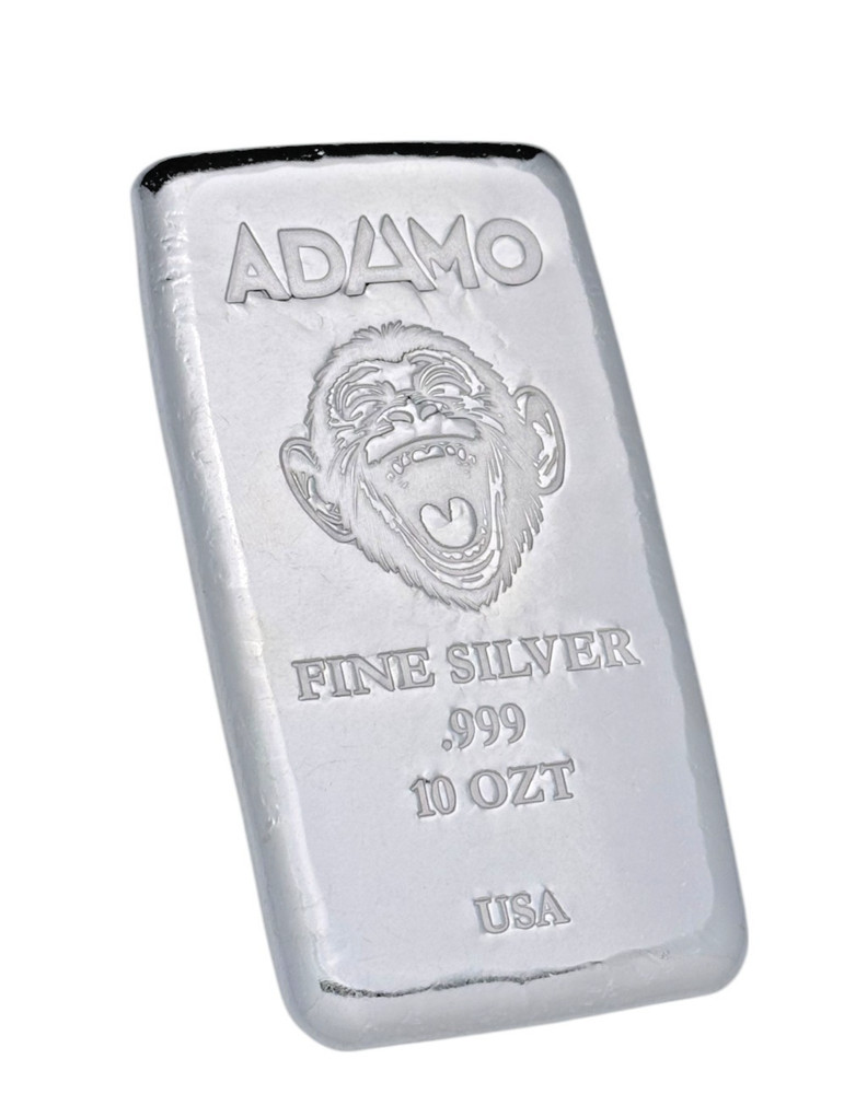 10 oz Silver 999 Standard - Laughing Monkey - Adamo Metals