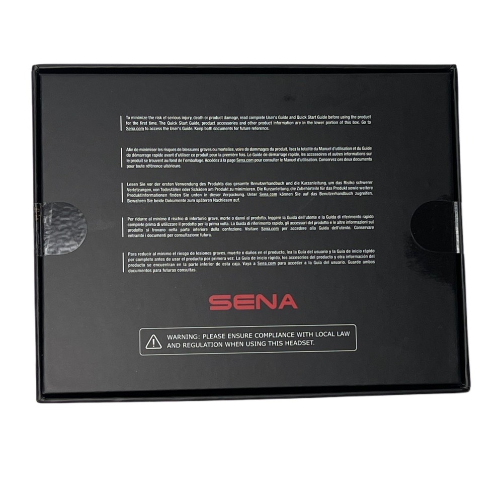 Sena SPIDER ST1 SINGLE Mesh Bluetooth Headset Communication System - Black