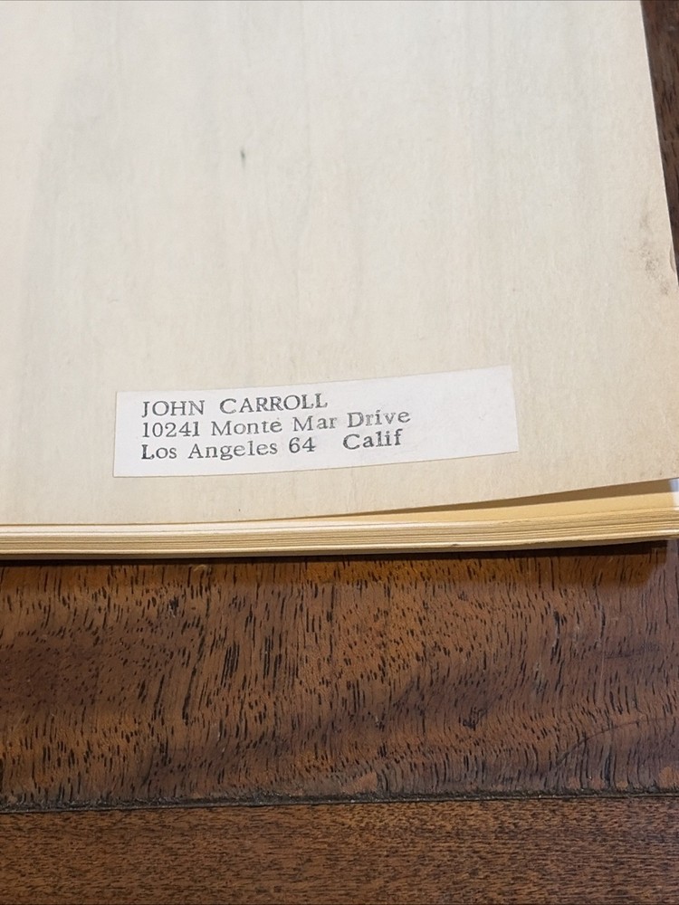 Vintage Unproduced Screenplay “Two Algerian Knights” Script LA