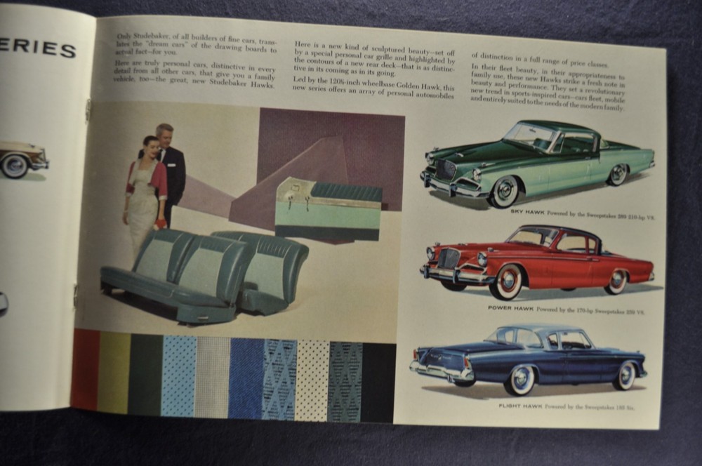 1956 Studebaker Brochure Hawk President Commander Champion Nice Original 56