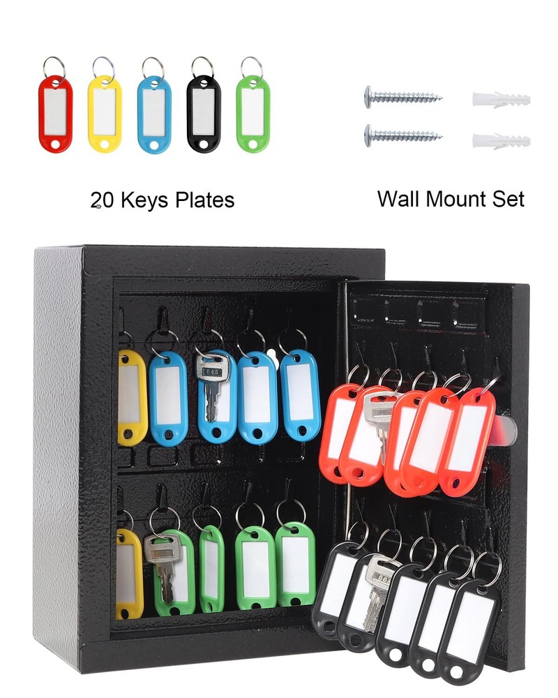 Key Cabinet Wall Mount Locking Key Lock Box Security Key Lock Box Wall Mount
