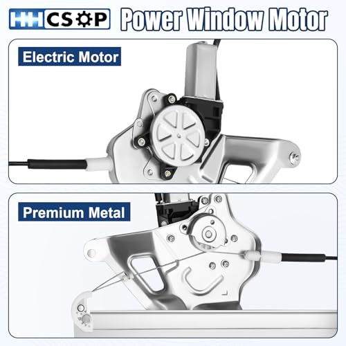 Front Left Driver Side Power Window Regulator with Motor Assembly Replacement