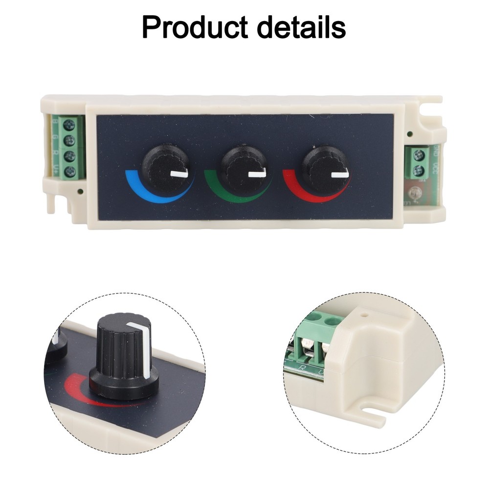 LED Lighting Control Dimmer Adjustable Brightness Three Channel Output
