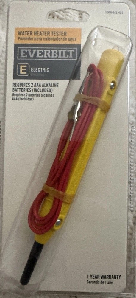 Everbilt Water Heater Continuity Tester,  1000 045 423 New Sealed