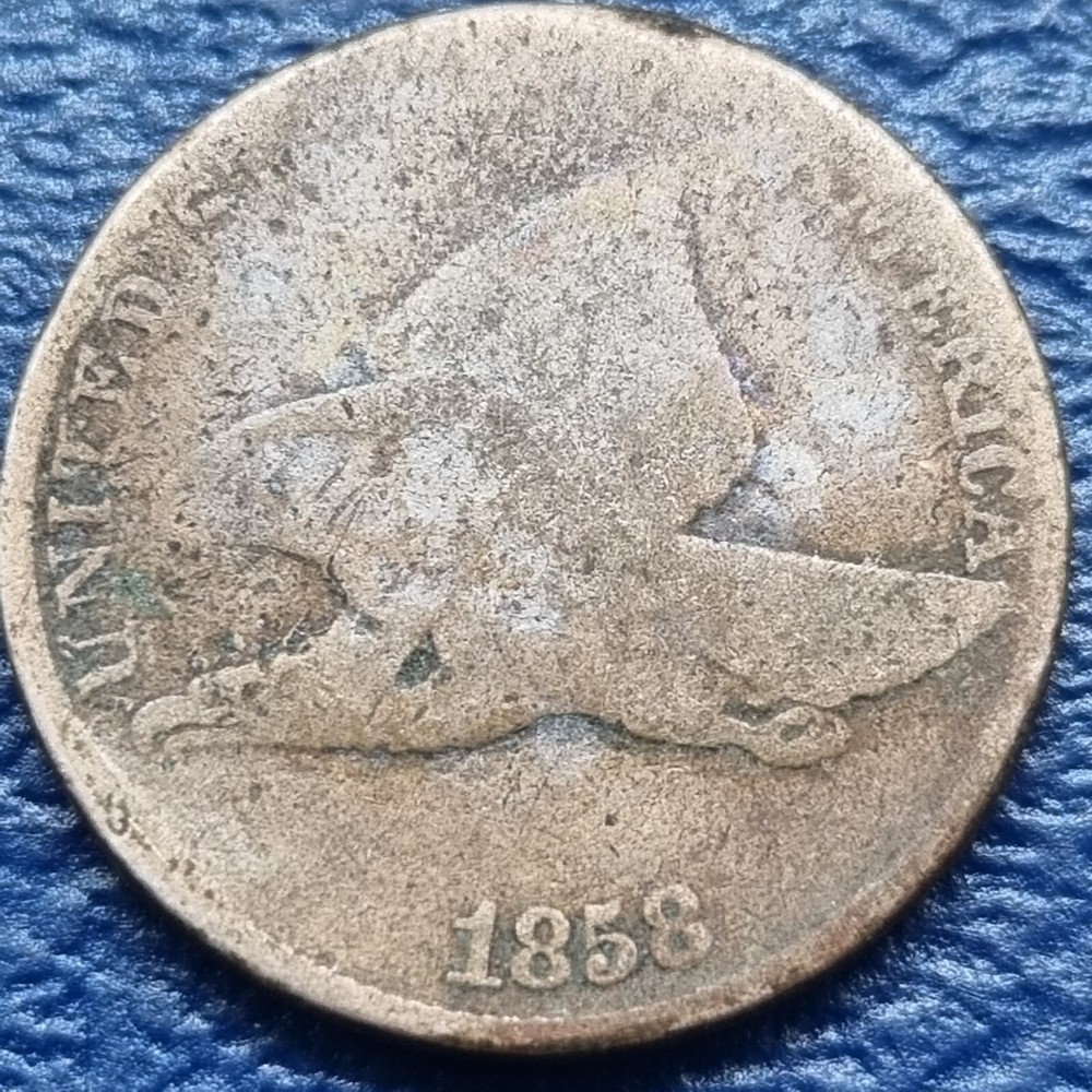 1858 Flying Eagle Cent 1c Circulated #72937