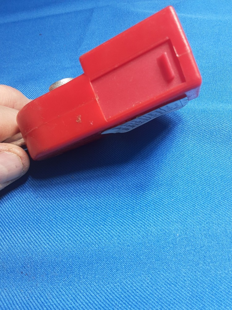 Hampton Dial Combination Lock - RED -Plus Secret Compartment Vtg 2” .X.