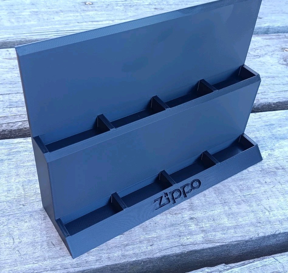Zippo Lighter Display Stand - Holds 8 Lighters