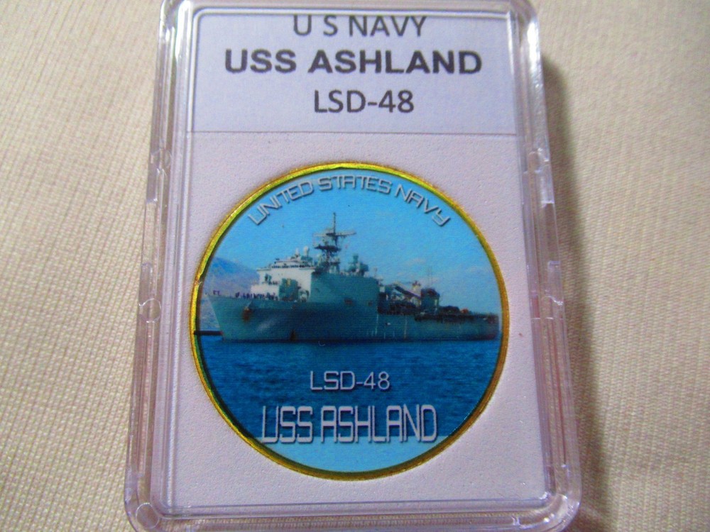 US NAVY - USS ASHLAND (LSD-48) Challenge Coin