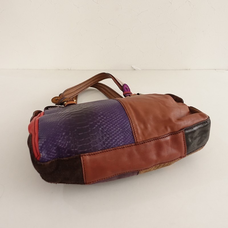 JAMIN PUECH Leather Patchwork Bag