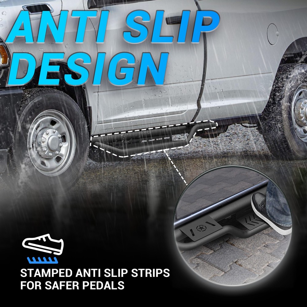 Running Boards For 2009-2018 Dodge Ram 1500 Regular Cab Sides Step Nerf Bars