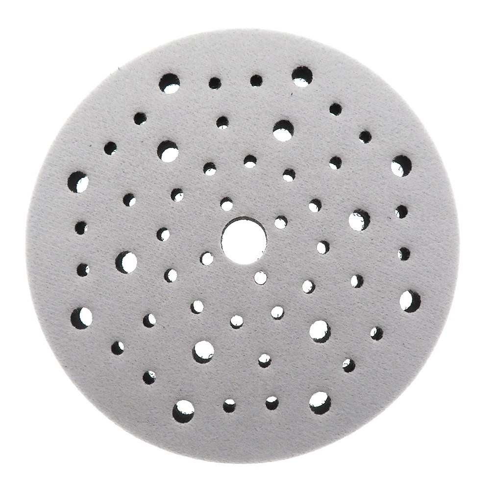 6 Inch 53 Hole Soft Foam Cushion Sponge Interface Buffer Pad For Sanding Pads