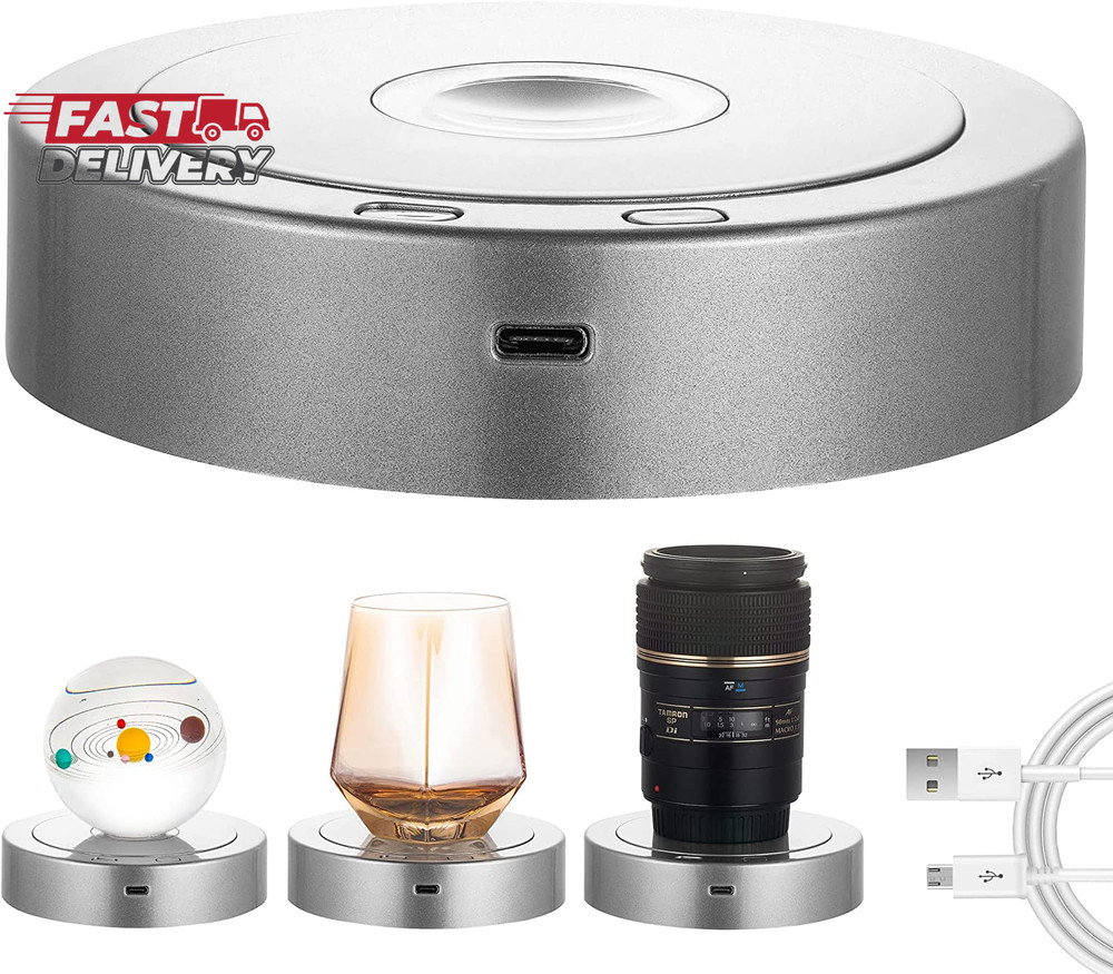 Rotating Display Stand - Spinning Display Stand with Colored Lights - Lighted LE