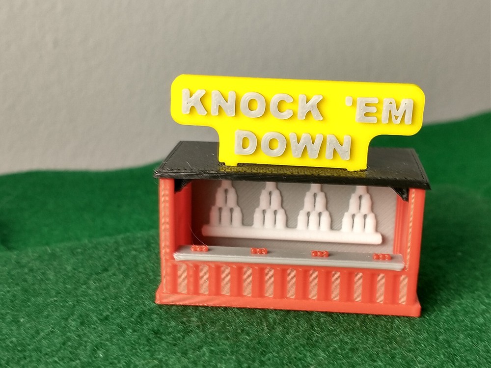 Carnival Booth Collection - 4 Booths - Set #2 - N Scale