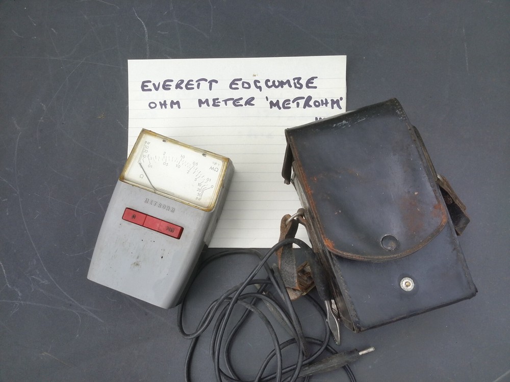 Vintage electrical Metrohm Ohm meter NOT WORKING