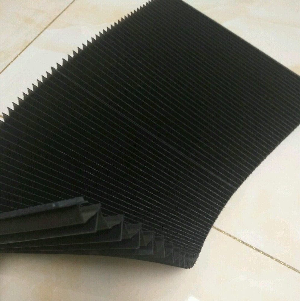 Custom made Flat accordion bellows for cnc protection