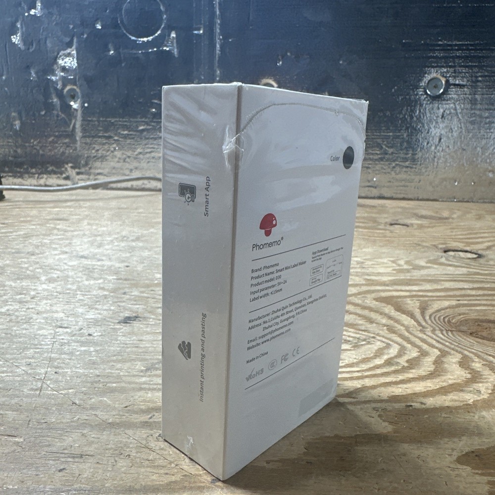 Phomemo D30 Label Printer, Bluetooth Wireless Mini Pocket Smartphone Label Maker