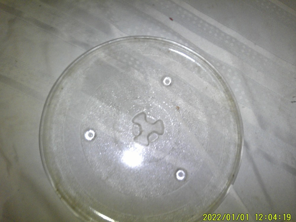 MICROWAVE CLEATR GLASS TRAY TURNTABLE TYPE