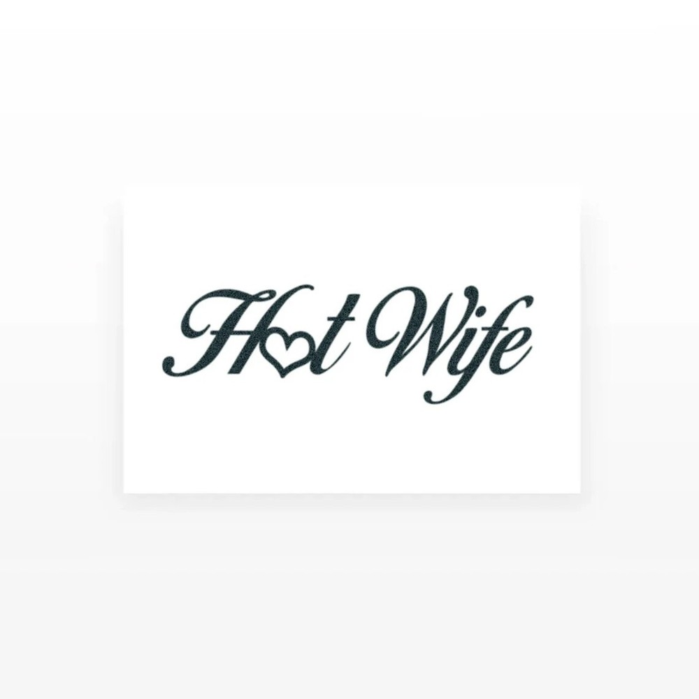 2 Hot Wife Temporary Tattoos