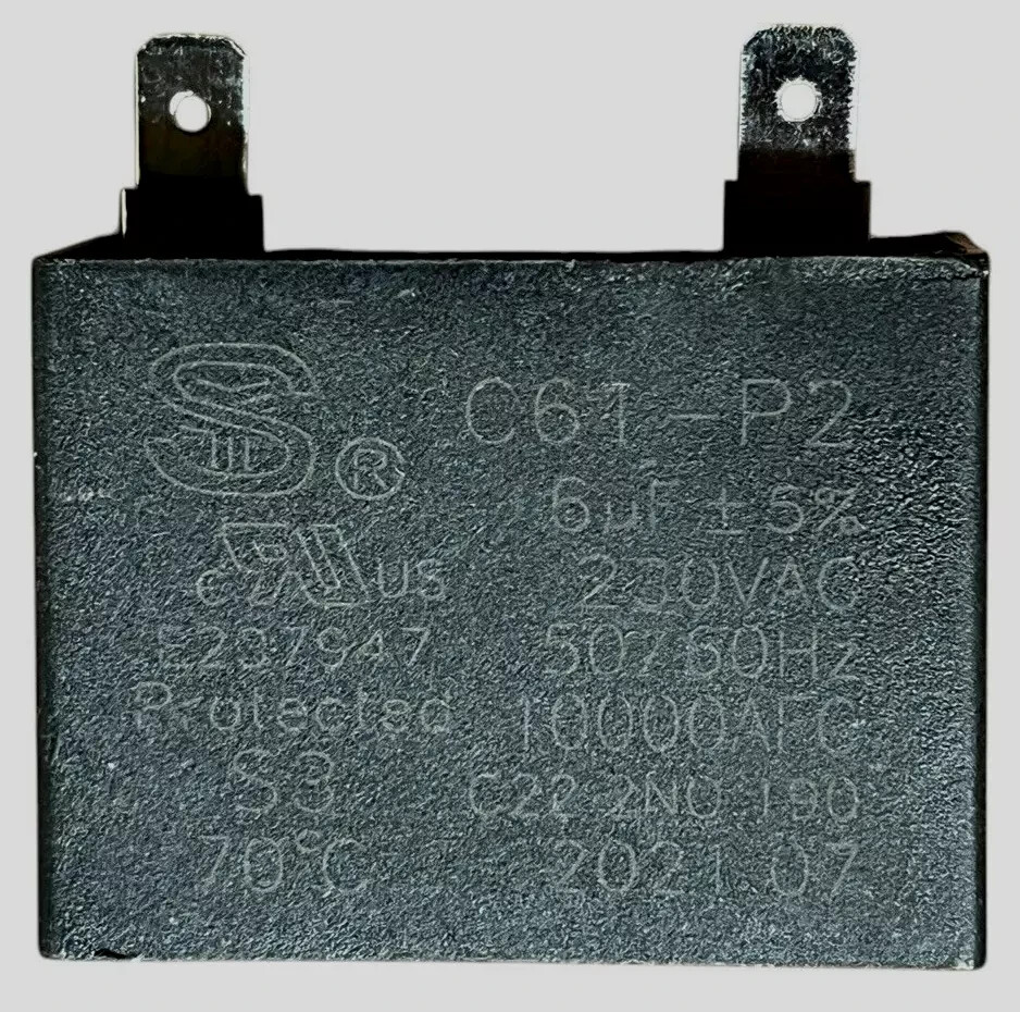 Whirlpool WML75010HZ Microwave Capacitor 6uF 230VAC C61-P2 - WORKING PULL