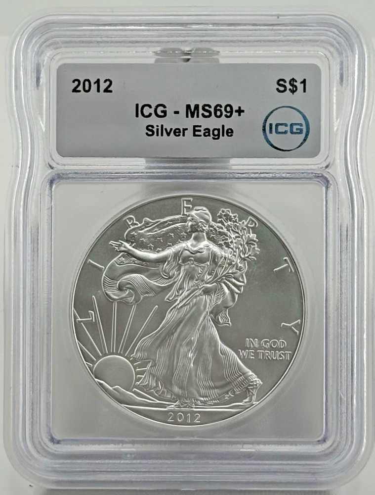 2012 Silver American Eagle MS69 + ICG