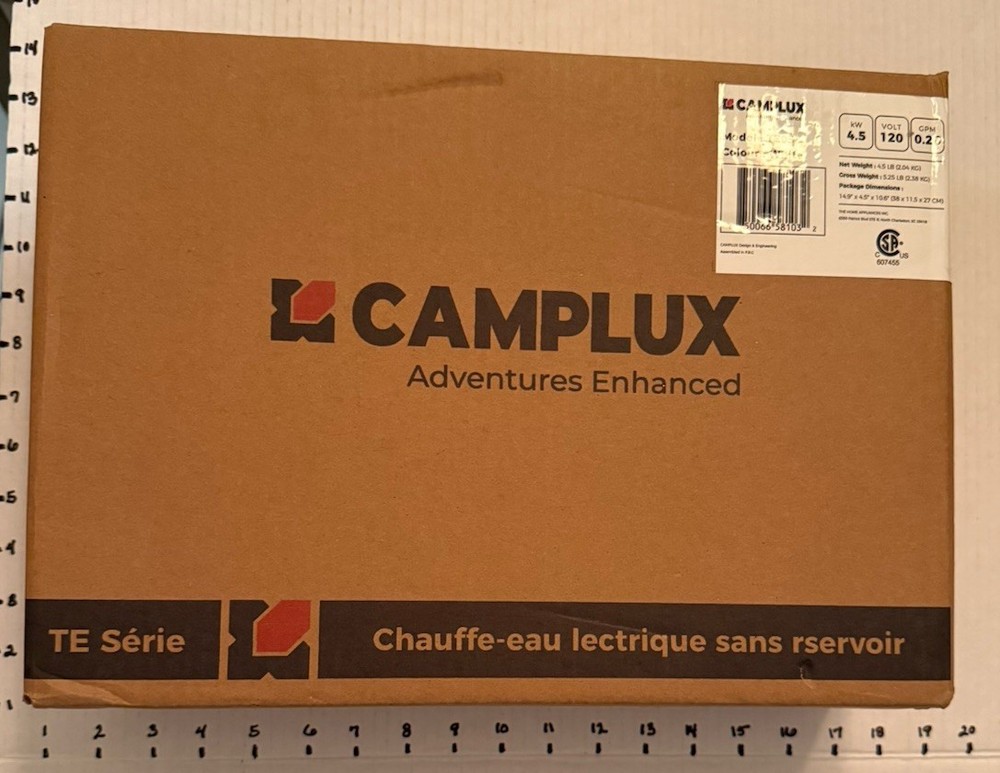Camplux TE05 Electric Tankless Water Heater