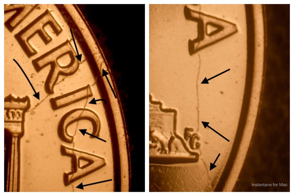 1962 Gem Proof Struck Thru Thread on Reverse Lincoln Cent MUST SEE!!