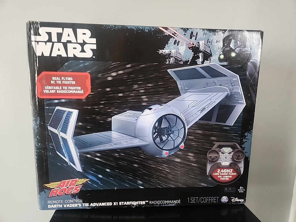 NEW Star Wars Darth Vader TIE Advanced X1 RC Drone Air Hogs Remote Control...