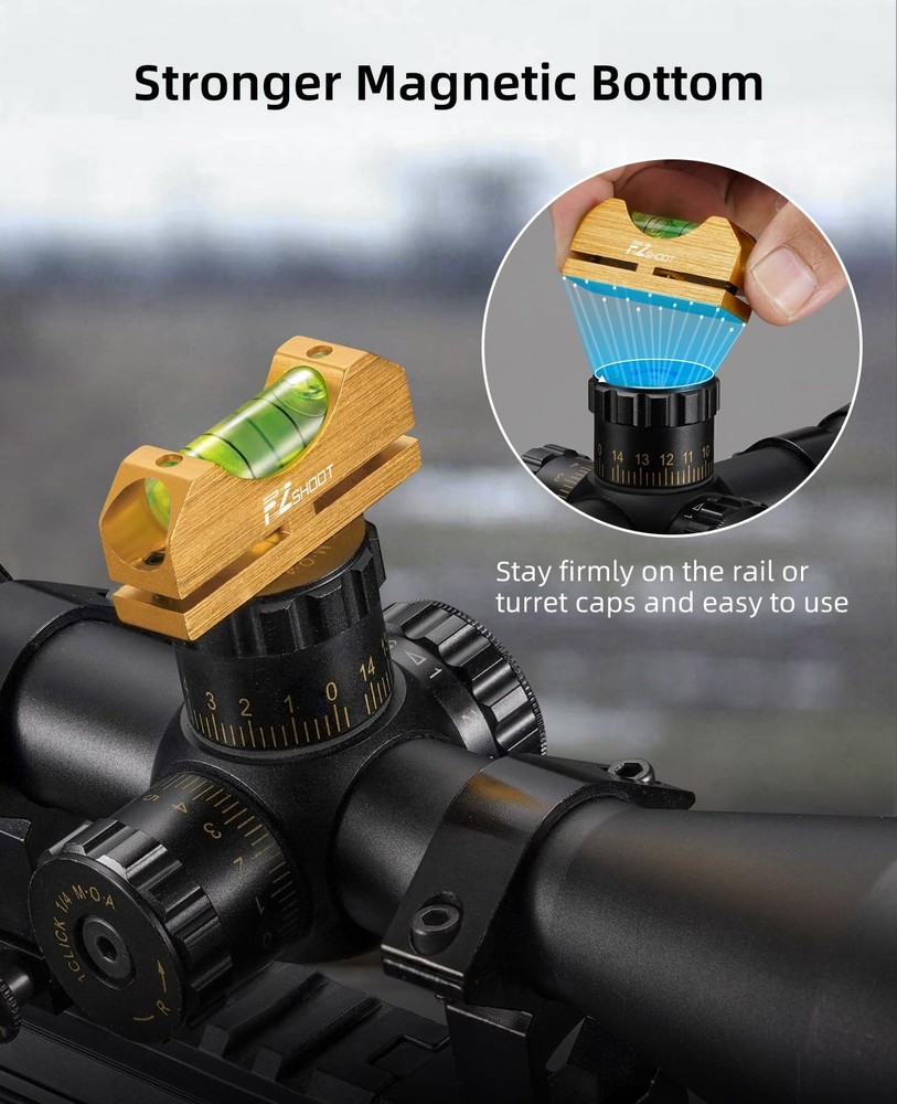 EZshoot Scope Leveling Kit with High-precision Bubble System Gold