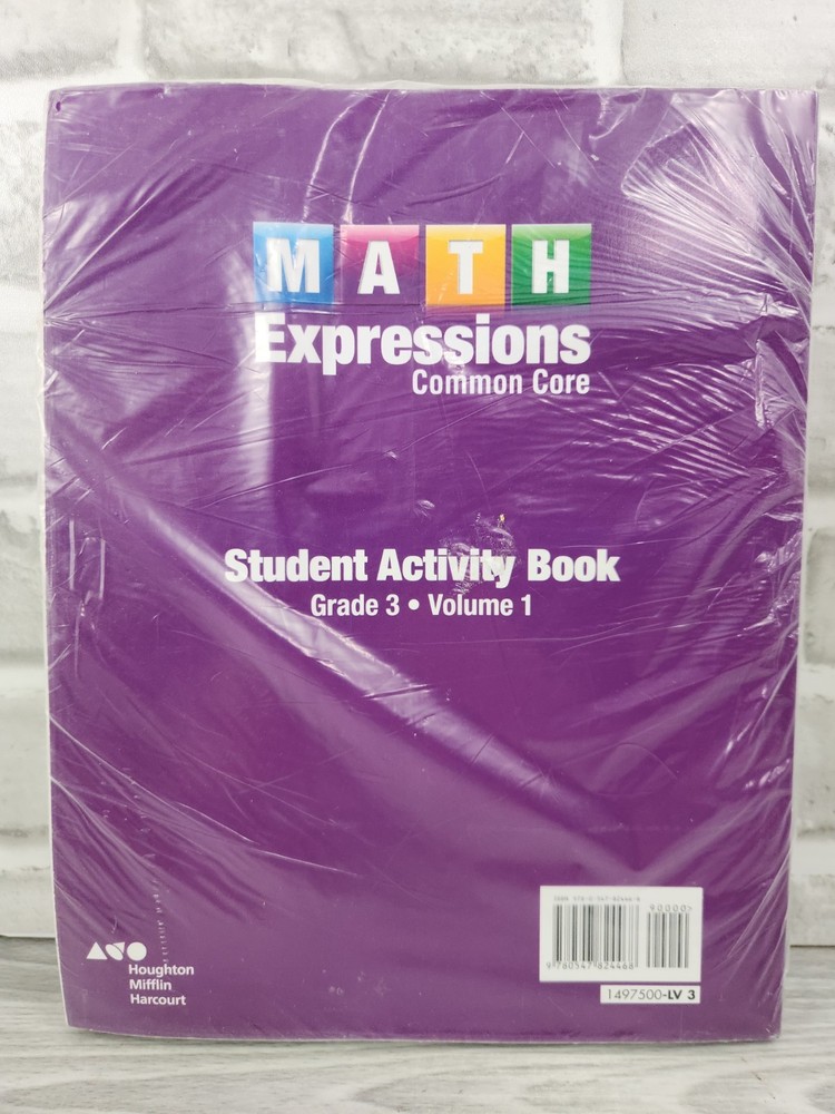 Math Expressions Common Core Grade 3 Student Activity Book Vol 1 & 2 HMH