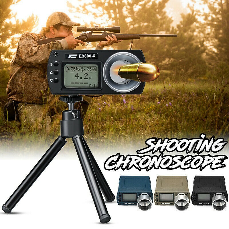 Shooting Speed Tester High-Precision Chronograph LCD w/ Backlight E9800-X tpys