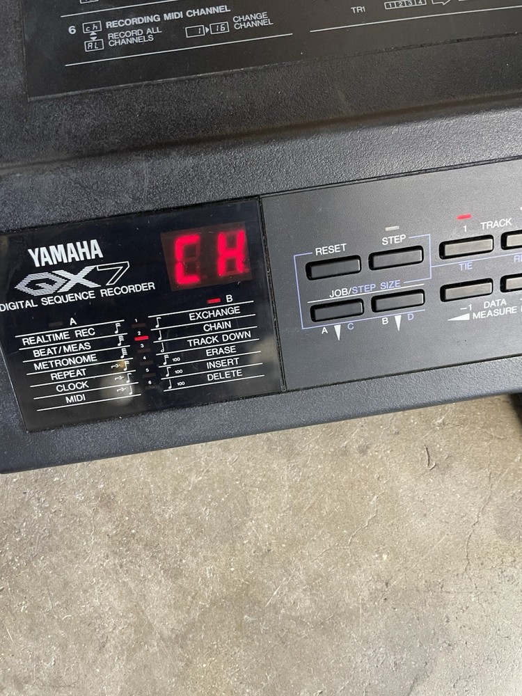 Vintage Yamaha Digital Sequencer Model QX7 Powers On