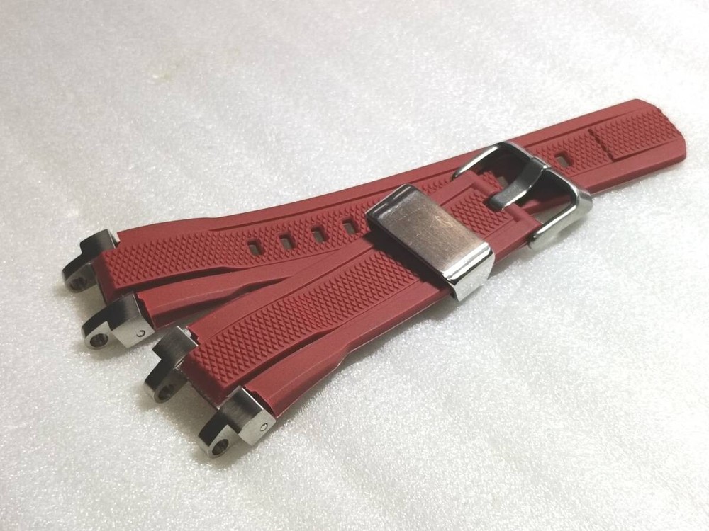 [] G-SHOCK Rubber Strap MTG-B1000 Dark Red/Silver Compatible (with minor