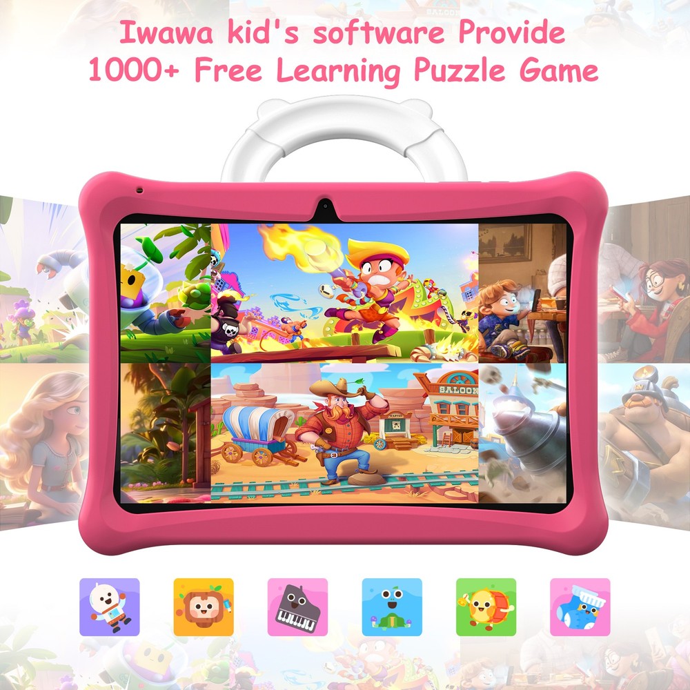 SGIN 10" Kids-Tablet 2GB + 64GB Android Google Kid's Software Parental Control
