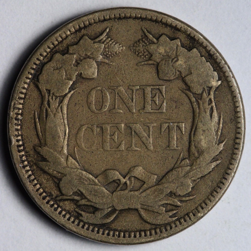 1858 LL Flying Eagle Cent Penny VF E109 ZYXR