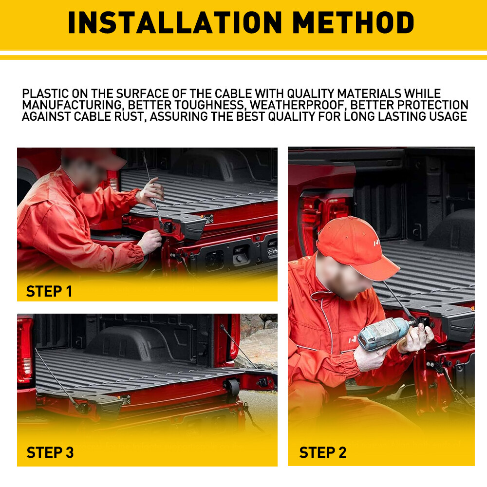 Tailgate Tail Gate Support Stay Cable 16" for 06-14 Honda Ridgeline