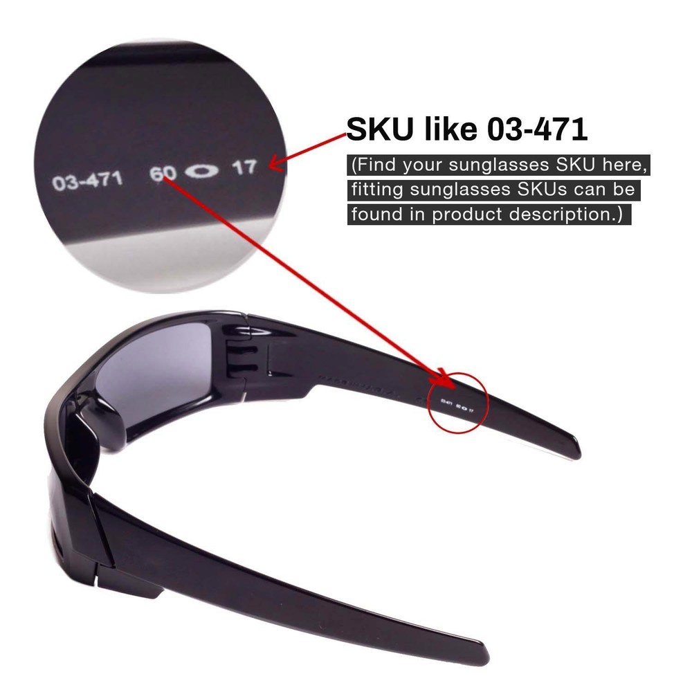 Walleva Mr.Shield Polarized Fire Red Replacement Lenses for Oakley Gascan